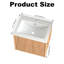 Meuble-lavabo flottant avec 2 tiroirs de rangement
