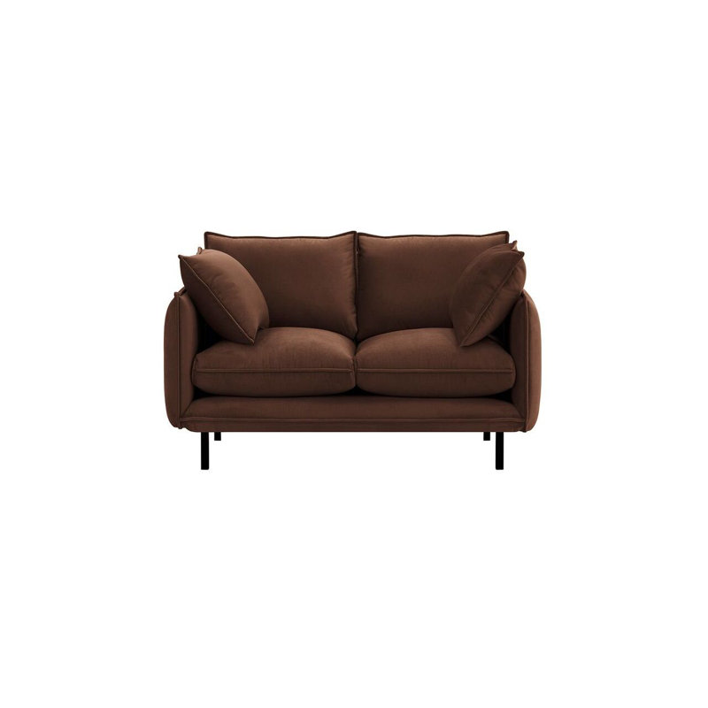Neptali 2 Seater Velvet Sofa, Brown