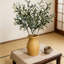 4 pièces de 35 pouces de feuilles d'olivier artificielles à longues tiges de plantes d'eucalyptus artificielles pour le bricolage arrangement de bouquets de vases de bouquets de mariage