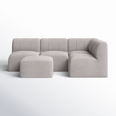 Praia 96" Sunbrella Outdoor Sofa with Ottoman
