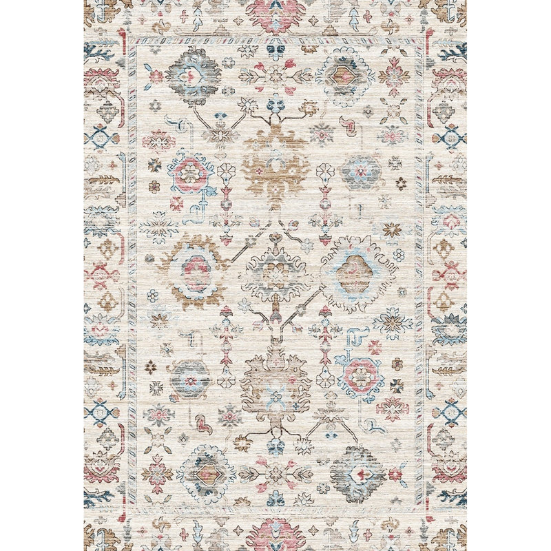 Tapis multicolore 9 pi 2 po X 12 6 po, teinture, pour la maison, conception classique, velours doux, 100%,