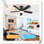 Museau Ceiling Fan with LED Lights-1296196710
