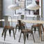 Chaise de salle à manger empilable 4 pièces-521104403