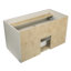 Meuble-lavabo simple de 36 po pour la salle de bain avec comptoir en marbre synthétique Silhouette-686346761