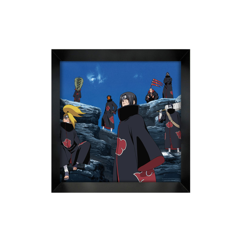 Affiche encadrée Naruto-Akatsuki 12 x 12