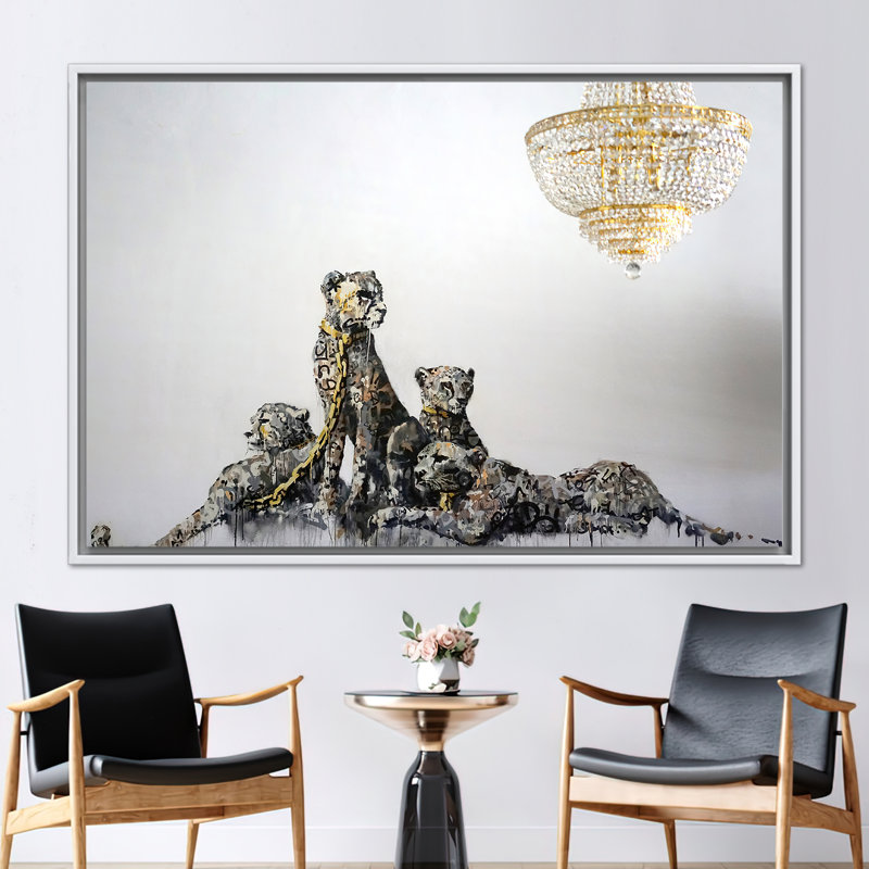 Print on Canvas, 60 cm H x 90 cm W, White Floater Framed