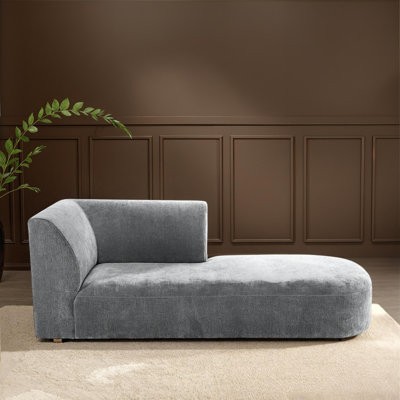 Velvet Upholstered Chaise Lounge