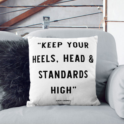 Keep Your Standards High Scatter Cushion