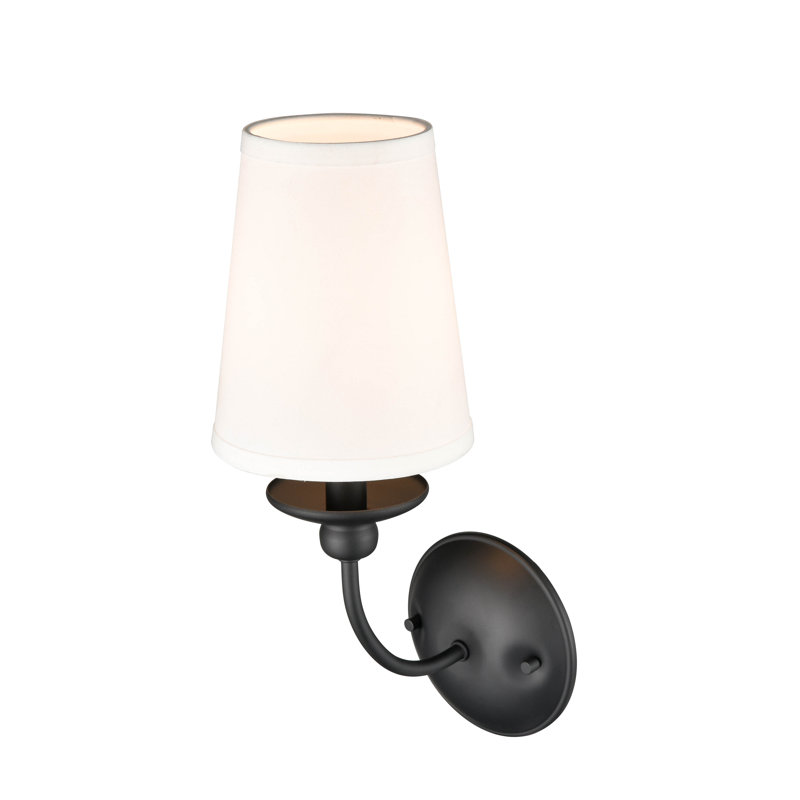 Armed Sconce, Matte Black