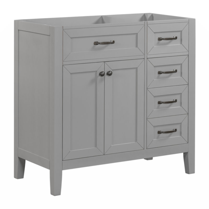 35.5'' Single Bathroom Vanity Base Only, Gris