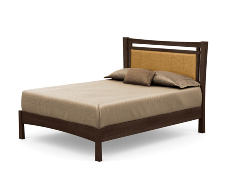 Monterey Upholstered Bed, King, Smoke Cherry, Hemp