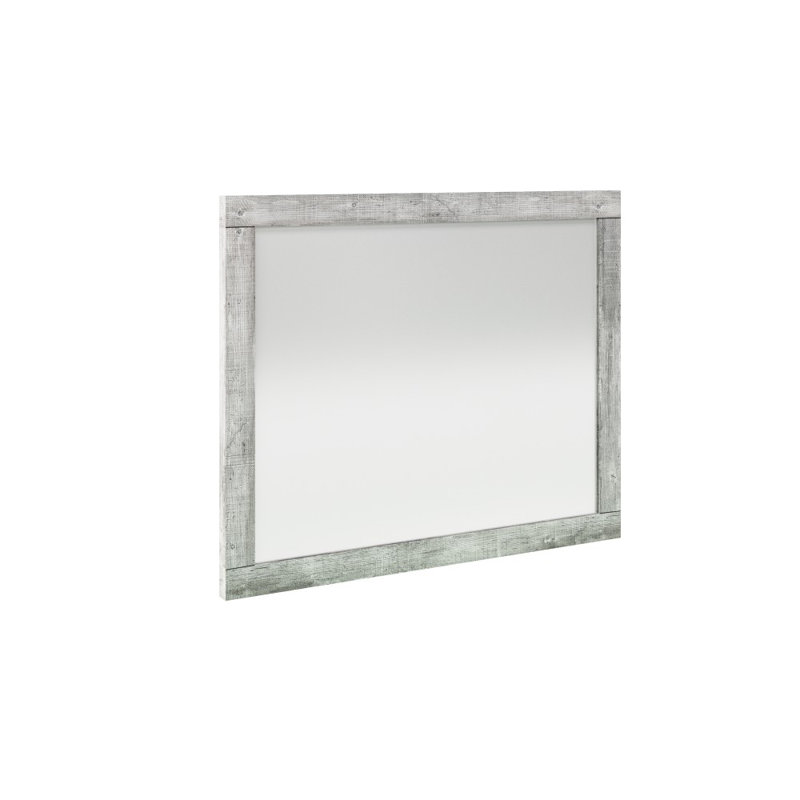 Mcelfresh Glass Flat Wall Mirror, Evola Raw