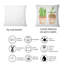 Carré, plantes d'intérieur et de maison d'intérieur Sansevieria & Ficus - coussin décoratif traditionnel-60158582
