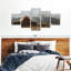 Grange Moulton Barn sur toile, 5 pièces-93821803