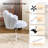 Teddy Fleece Makeup Office Chair Swivel Chair  Vanity Chair With Pillow-121488788