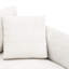 Canapé d'angle moderne et luxueux, 244 x 142 cm, en forme de L, revêtement en chenille, méridienne surdimensionnée, 4 coussins (dont 2 inclus), idéal pour la maison, le bureau ou un appartement. Coussin de dossier confortable, pieds argentés. Canapé d'angle Cloud.