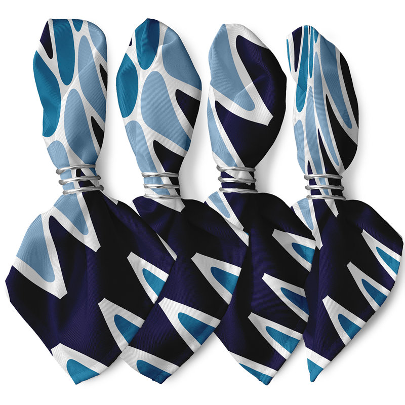 Serviette Ferrier, Bleu