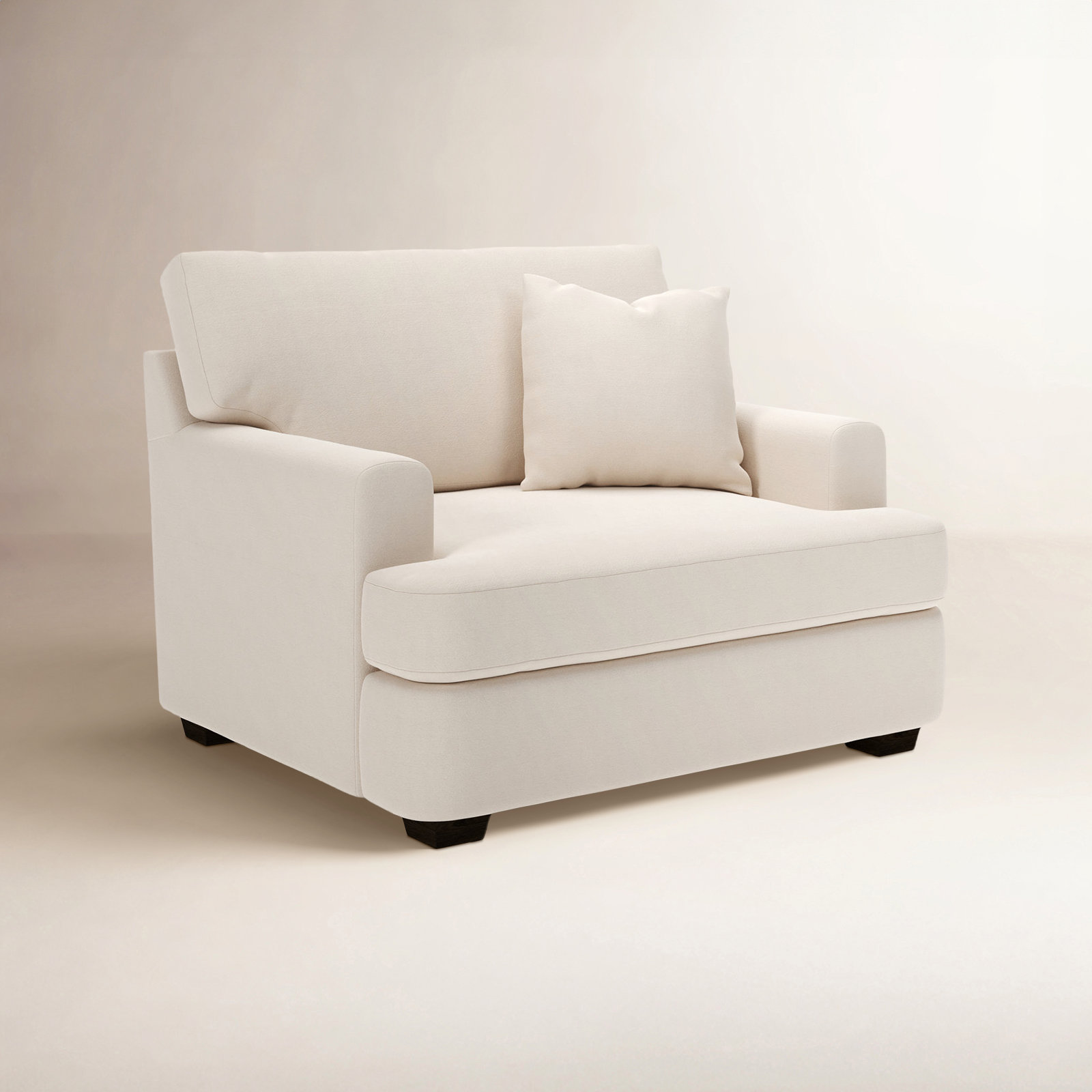 Emilio Upholstered Armchair, Canvas Sunbrella® Canvas