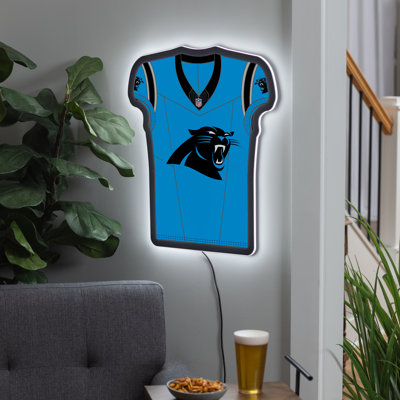 Enseigne murale lumineuse en jersey 23 po Carolina Panthers