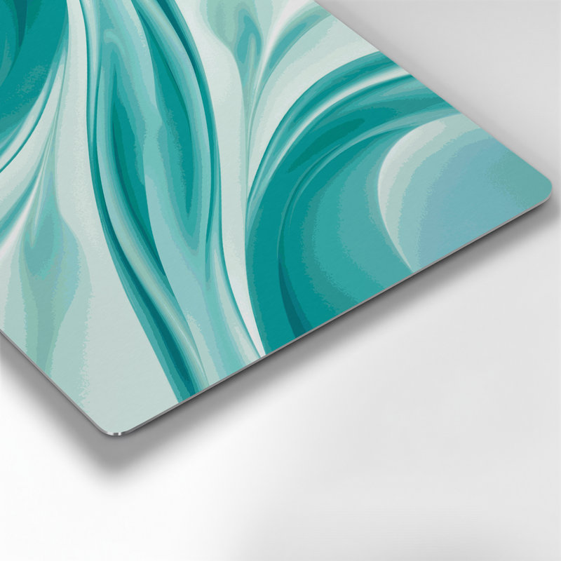 Gradient Abstract 72 Blue Metal Wall Art