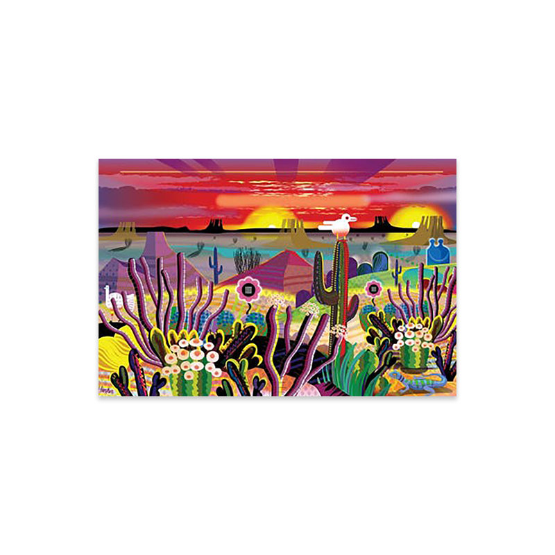 Jardin d'Eden, impression sur verre acrylique, H 16 po x l 24 po x P 0,25 po
