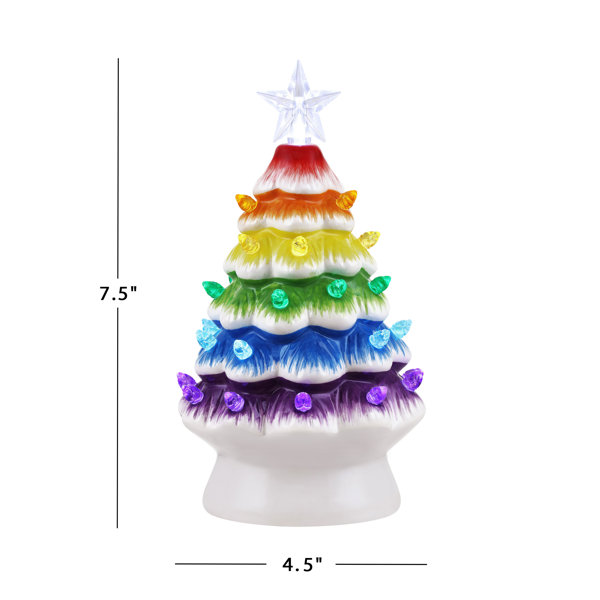 Natural Ceramic Lit Christmas Tree Kit - Rainbow Factory