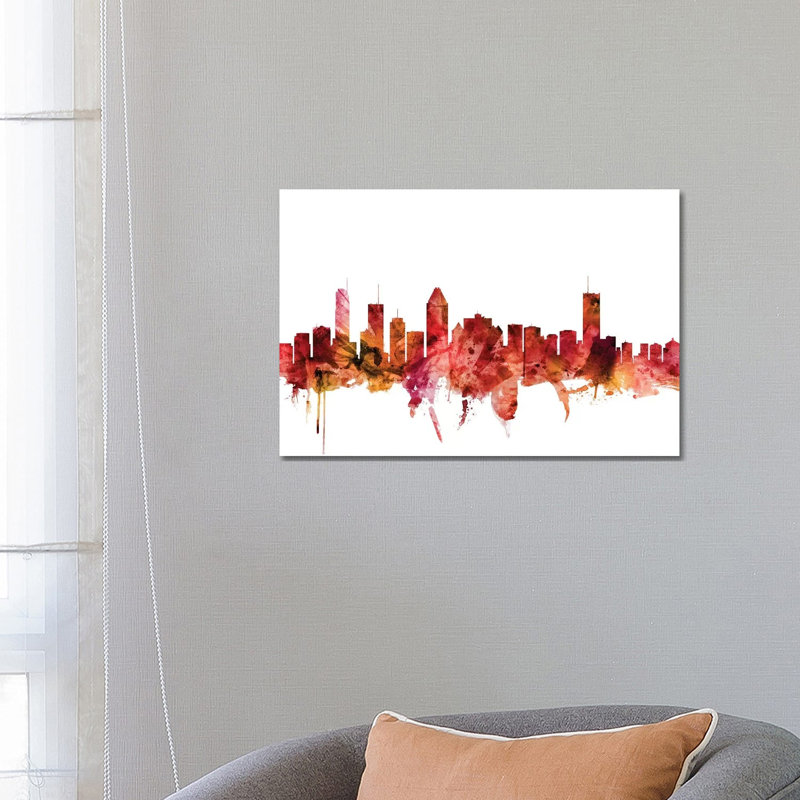 Montreal, Canada Skyline by Michael Tompsett - 1 Piece Wrapped Canvas Wall Art, 66.04 cm H x 45.72 cm W x 3.175 cm D