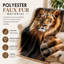 Faux Fur Throw Blanket with Digital Print, Soft Fluffy Fleece Lightweight Cozy Coverlet for King Bed, Sofa, Couch, and Home Decor-132486404