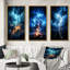 «Lightning Ethereal Lightning», 3 pièces sur toile-1381864751-1381864738