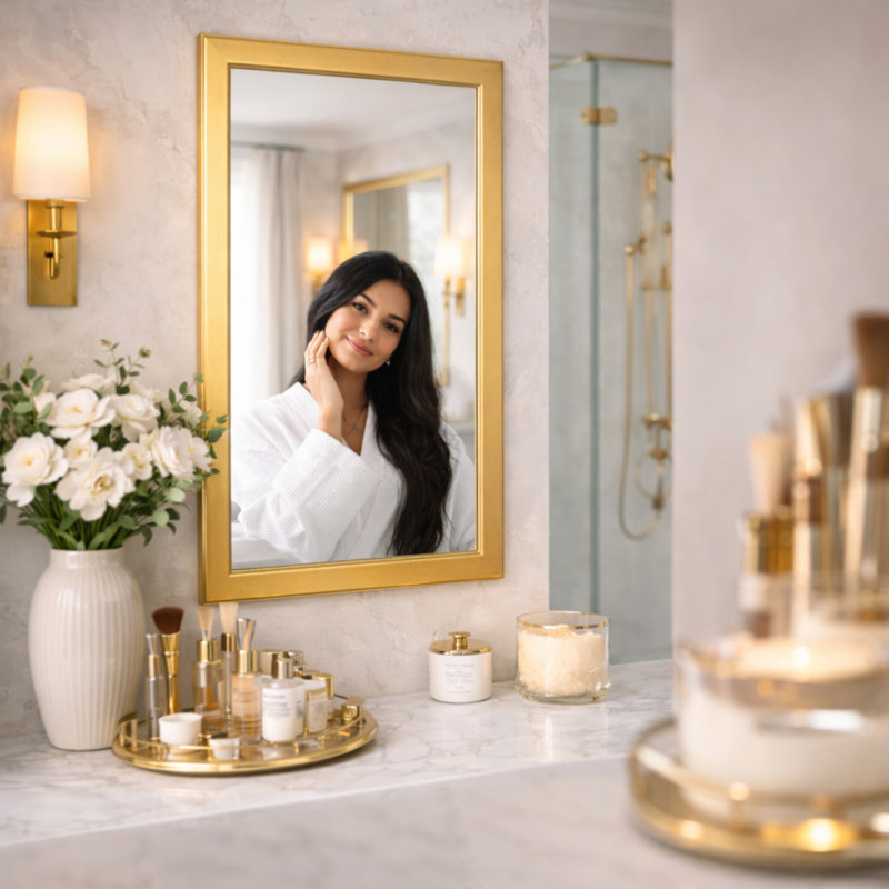 Miroir mural Everly Quinn Classic, 30 po x 24 po