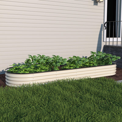 Heise 9 In 1 Modular Galvanized Steel Raised Garden Bed