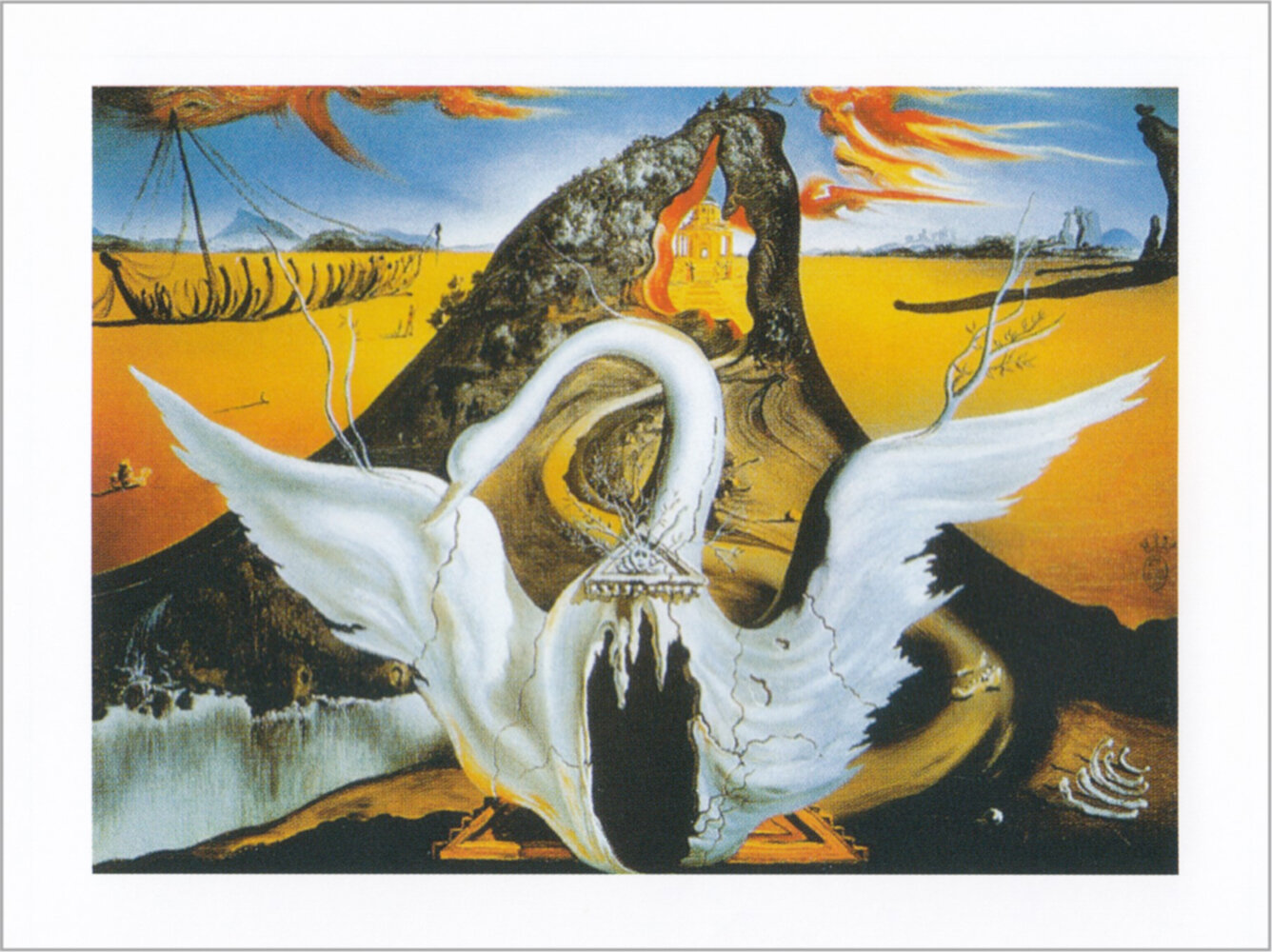 salvador dali swan painting