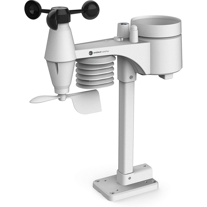 19'' White Wireless Outdoor Weather Station with Humidity Sensor