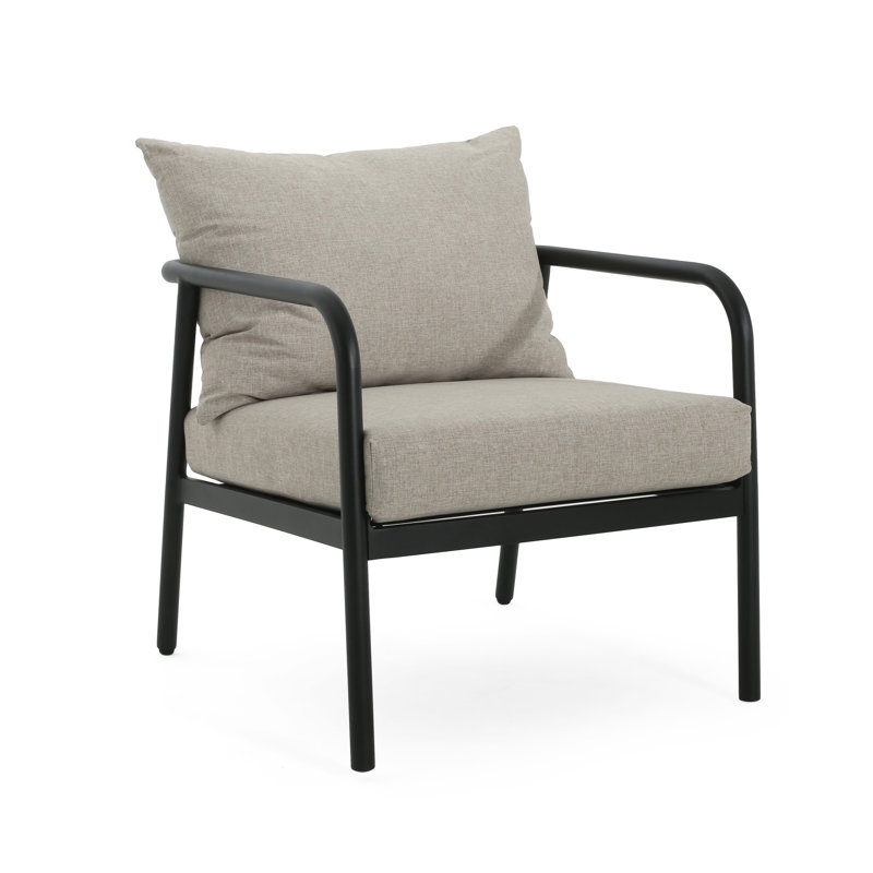 Chaises d'appoint modernes et durables, design minimaliste en aluminium pour patio