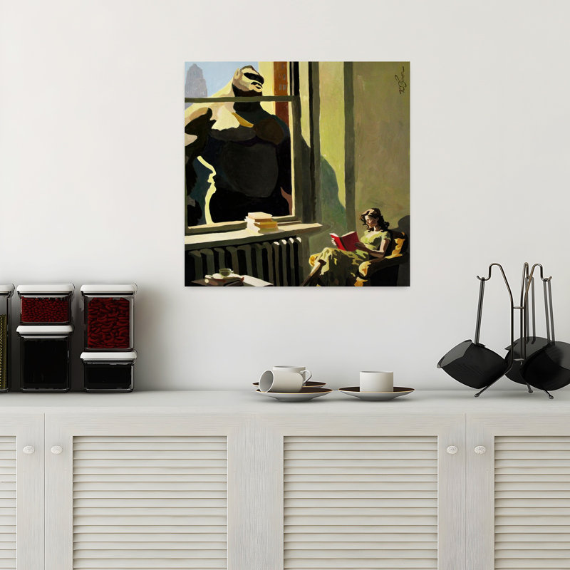 «A Good Book», art singe contemporain, H 18 po x l 18 po