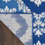 Tapis damassé bleu et ivoire 6 x 9-1028510352