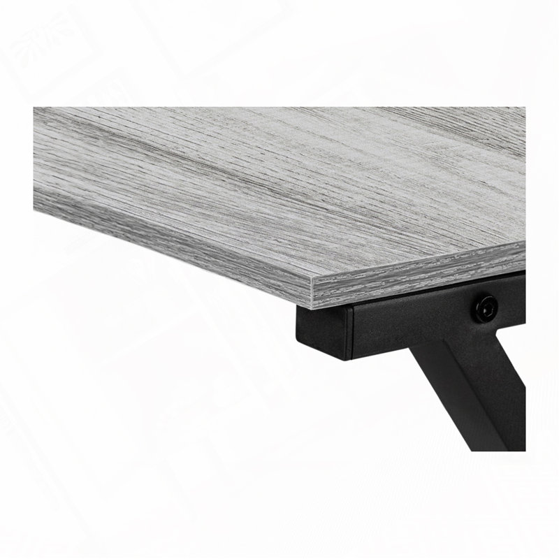 L-Shaped Computer Desk, Gray