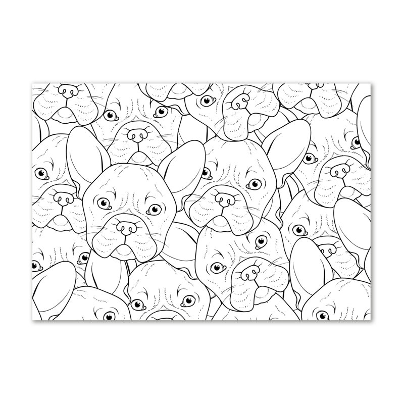 French Bulldogs - Wrapped Canvas Print