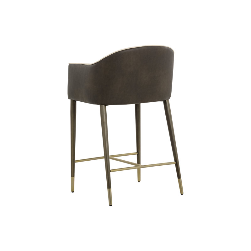 Kylin Upholstered Stool with Metal Frame