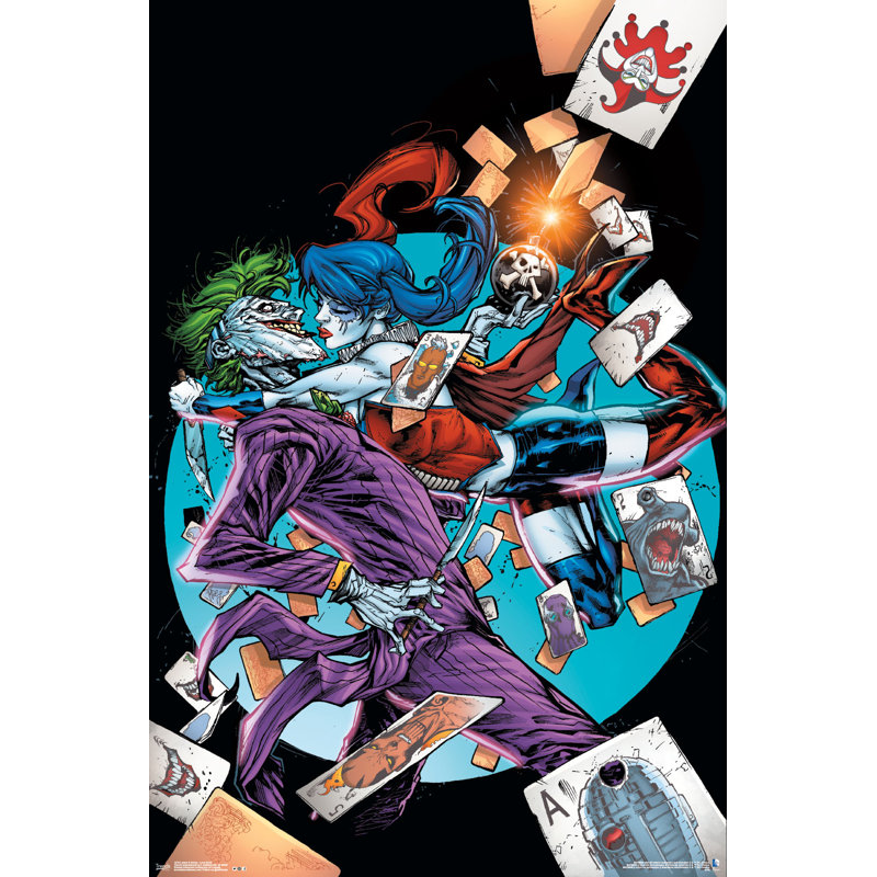 « joker & harley-love », impression sur papier
