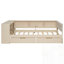 Lit plateforme en bois avec tablettes et tiroirs de rangement-1615392249-1615392248