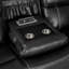 Canapé inclinable manuel moderne en similicuir de 86 po Corrado avec console rabattable intégrée, prises de courant intégrées et ports USB-46478029