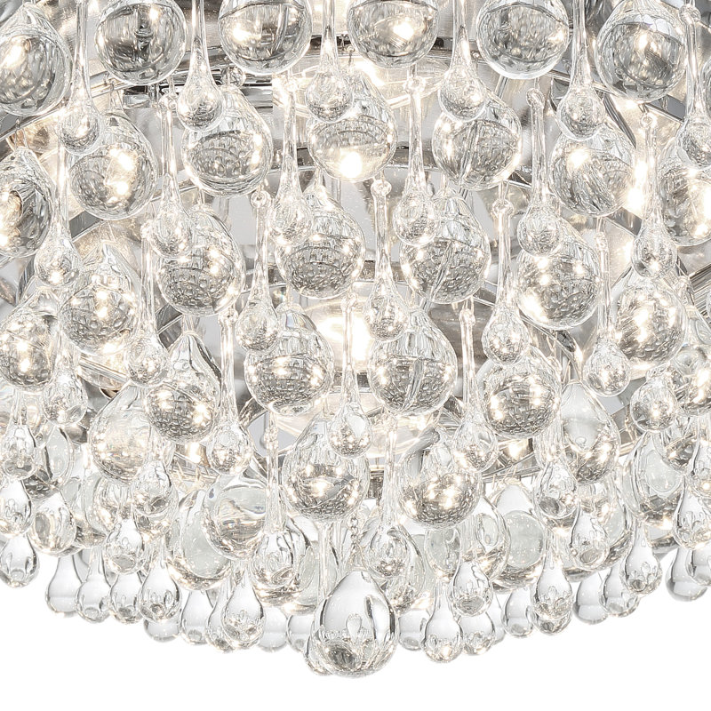 Calypso 6 Light Flush Mount, Vibrant Bronze