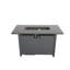 Foyer rectangulaire en métal 42 po (noir)-659362250