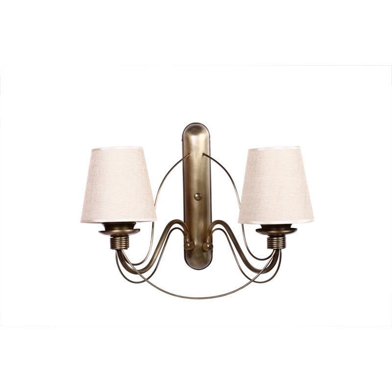 Bobbi LED Wallchiere, White, Gold