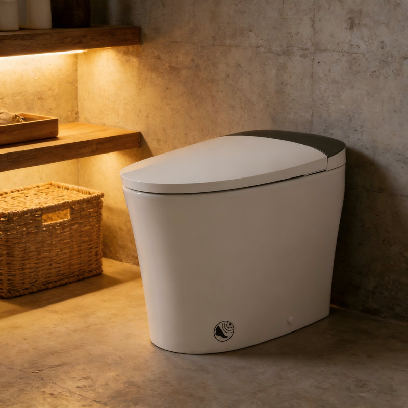 Elongated Smart Bidet Toilet | Ada Comfort Height, 1000G Flush, Heated Seat, Dual Flush 1.1/1.6 Gpf