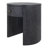 Arista Watkins Round Side/End Table, Brushstroke Black