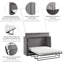 Armoire-lit avec matelas Arlex Murphy-95755073-95755074
