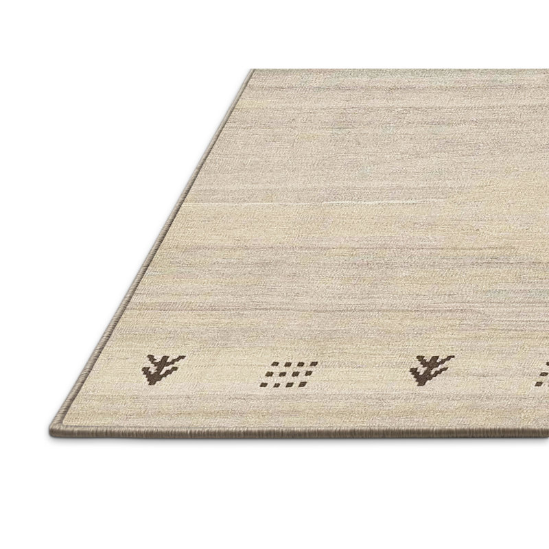 Tapis contemporain ivoire, Rectangle 7 pi x 10 pi