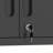 Wall Mounted Metal Storage Cabinet with 2 Locking Doors and 1 adjustable Shelf-1956269838